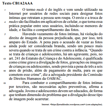 Imagem da questão