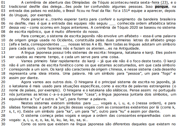 Imagem associada para resolução da questão