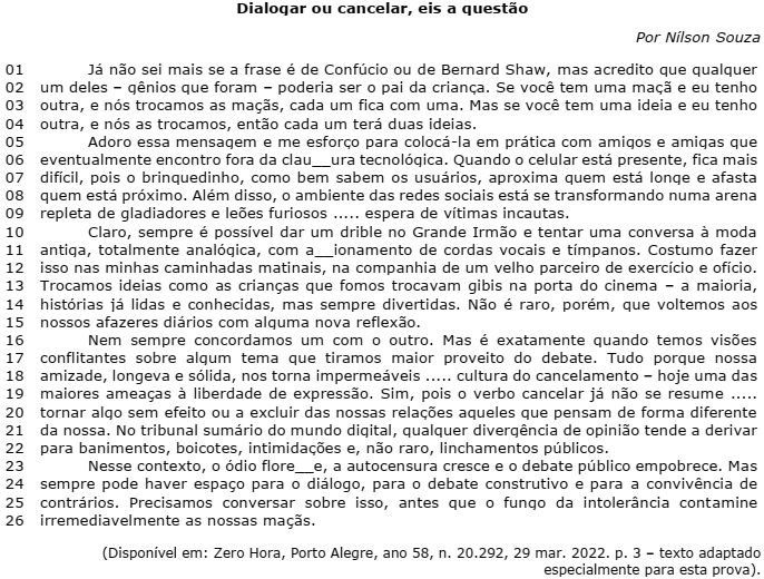Imagem da questão